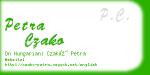 petra czako business card